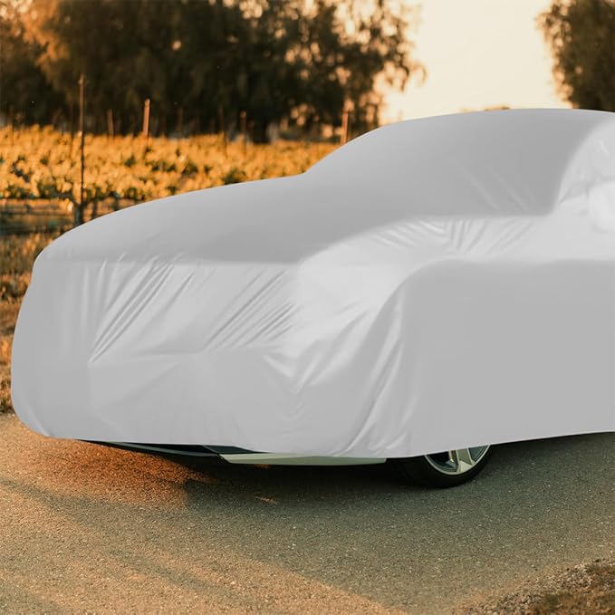 Heavy Duty Waterproof SUV Car Cover XL Sun Protection Thickened Full Vehicle Cover for All-Weather Outdoor Use Compatible with Trucks and Automobiles