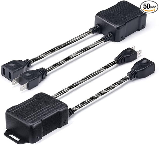 H7 LED Headlight Canbus Decoder Error Free Anti Flicker Harness for Truck | Premium Nylon Braided Cable, Heat-Resistant, Plug N Play, Pack of 2
