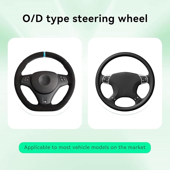 15 Inch Car Leather Steering Wheel Cover, Automotive Accessories Elastic Breathable Anti-Slip Soft Wheel Protector Fits Men and Women, Suitable for SUVs, Trucks, Vehicles and RVs (Red-1)