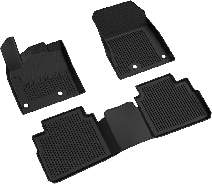 Kiwi Master Floor Mats for 2021-2026 Nissan Rogue (Not Sport) | OEM Replacement T99E4-6RR0B, Custom Fit All Weather Car Mats, Heavy Duty TPE Floor Liners, Front & Rear 2 Row Set, Black