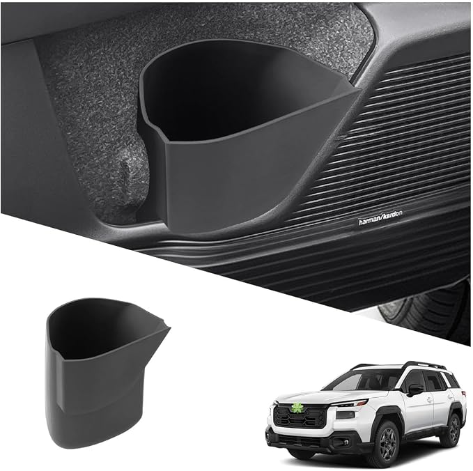 Ruiya Door Trash Can Compatible with 2026 Subaru Outback All Trims Driver Side Left Door Pocket Silicone Garbage Bin 2026 Outback Accessories Organizer Wastebasket