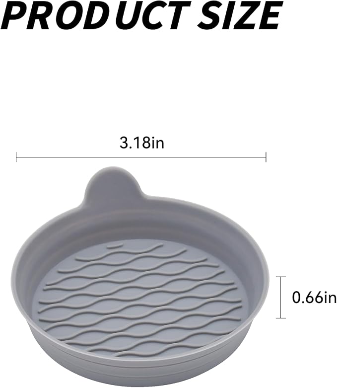 4PCS Car Cup Holder Coasters, Universal Silicone Non-Slip Insert Cup Coasters, Soft Wave Pattern Cup Holders, Car Interior Accessories for SUV, Truck, RV (Gray)
