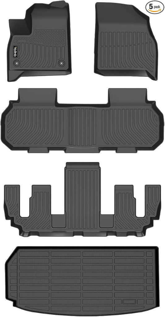 Wailtnb-Floor Mats for Buick Enclave 2025 2026/ Acadia & Acadia Denali 2024-2026/ Chevy Traverse 2024-2026 (Only Bucket Seat 7 Seats) Floor Liner Cargo Mat Car Mat for Enclave Accessories 2026