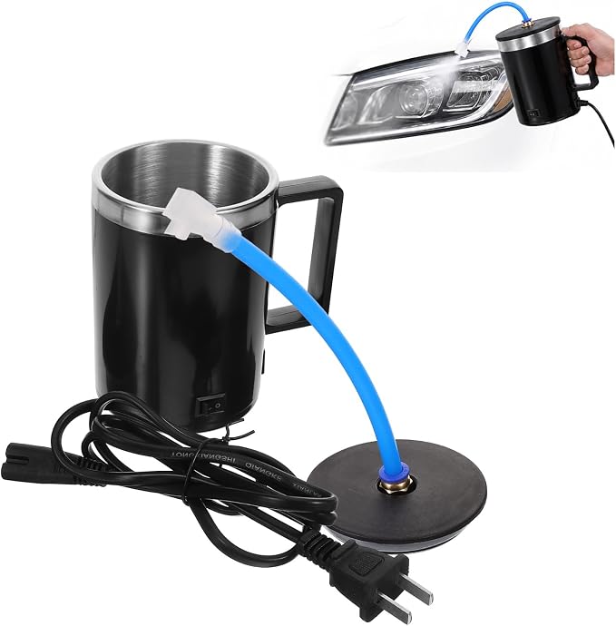 Cabilock Headlight Vapor Restoration Kit, Leak-Proof Atomizing Cup, Car DIY | Leak-Proof Atomizing Spray Cup, for AcetoneVapor Headlight Restoration, 4.53in, DIY Car Headlight Repair Tool, Easy to Use