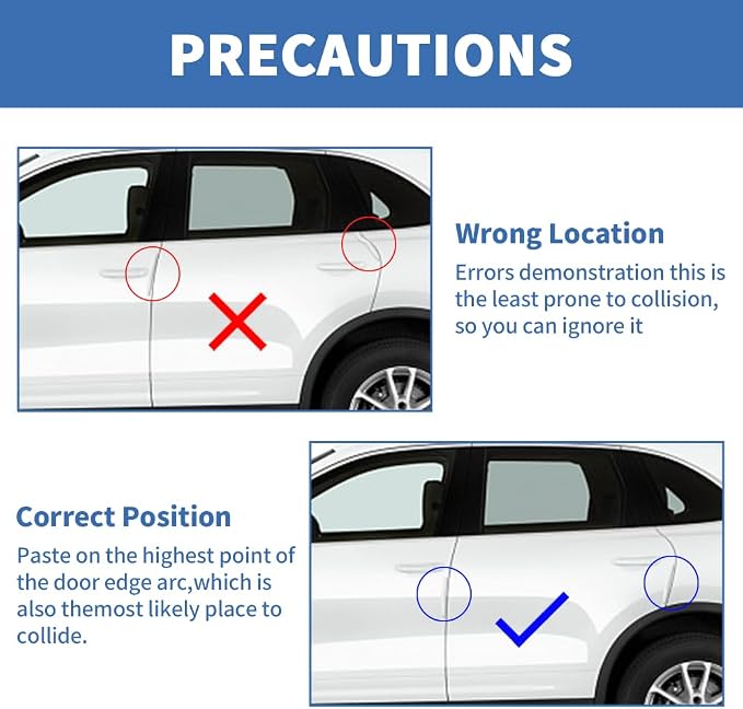 4PCS Car Door Edge Guards Universal 3D Carbon Fiber Texture Anti-Collision Scratch Protector Strips Flexible Silicone Trim with Nano Adhesive for Sedan SUV Truck White
