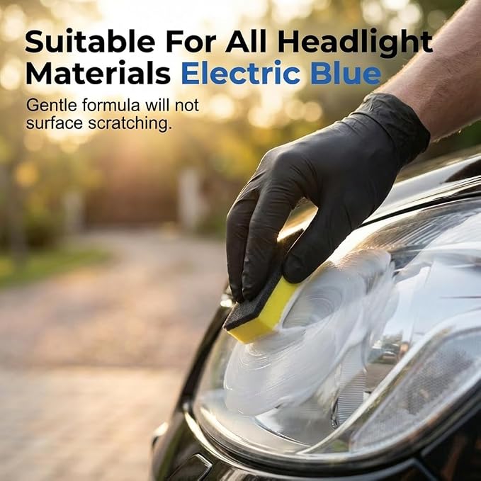 Headlight Restoration Kit No Sanding, Car Headlight Restorer for Cloudy Yellowed Lenses, Headlight Restoration Polish with Coating, Easy 3-Step for Cars Trucks SUVs (Set 2)