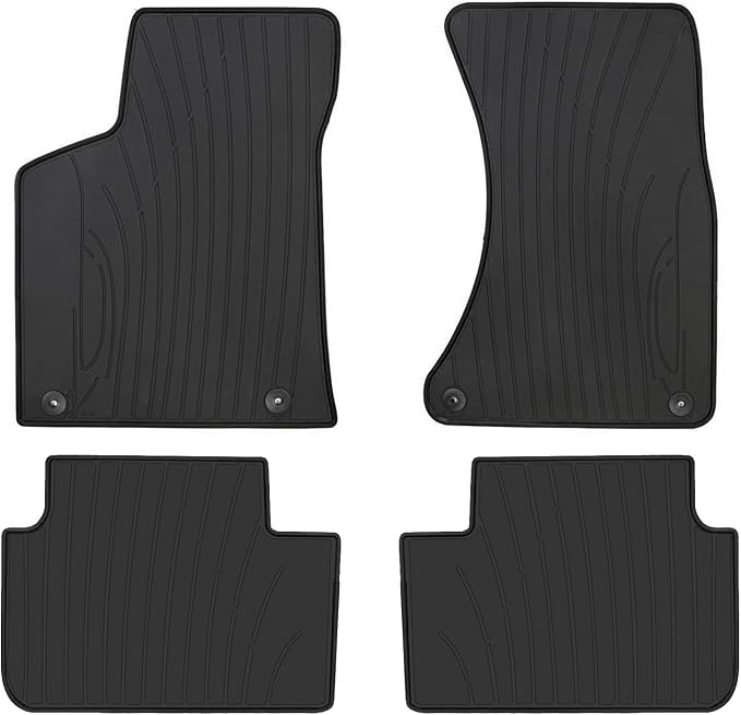 Car Floor Mat Rubber Custom Fit for Porsche Macan 2014-2025 2026 Full Black Auto Floor Liners All Weather Heavy Duty Odorless