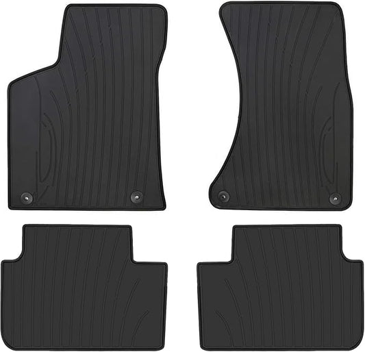 Car Floor Mat Rubber Custom Fit for Porsche Macan 2014-2025 2026 Full Black Auto Floor Liners All Weather Heavy Duty Odorless
