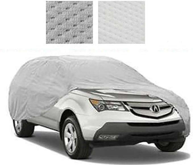 SBU 5 Layer, Heavy-Duty Fleece Lined SUV Car Cover Compatible for by Size up to 204" Long Sport Utility Vehicles (up to 17 Feet) Breathable Auto Protection