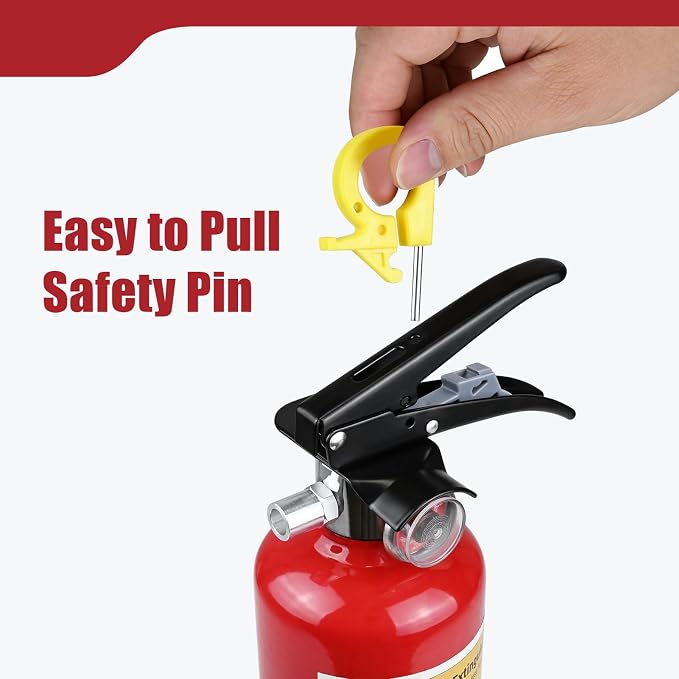 2 Pack 2.5 lb ABC Dry Chemical 1-A:10-B:C Fire Extinguishers | Comes With Mount Bracket, Quick Release Pull Handle,UL Listed, For Home Car Boat RV Garage Kitchen A/B/C Fire Safety