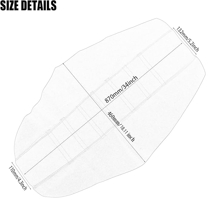 Motorcycle Universal Seat Cover Non-Slip Thick 3D Particles Suitable Rubber Striped Grip Gripper Soft for CRF WR WRF RMZ SXF EXC EXC XC SX CR KLX 250 Dirt Pit Bike Motorbike