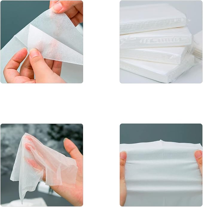 Car Tissue Refills, 600 Sheets Disposable Soft Facial Tissues Napkin, Travel Size Pack for Car Visor Tissue Holder or Purse, 50 Sheets per Pack