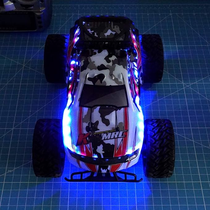 LED Light Strip for RC Fixed Wing Airplane Flying Wing Plane AR Wing Drone Model Car Truck (Blue)