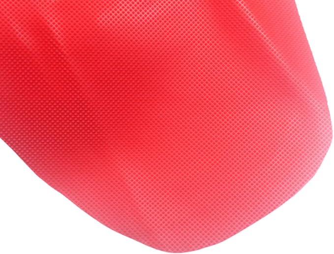 Motorcycle Universal Seat Cover non-slip thick 3D particles suitable Rubber Striped Grip Gripper Soft For CRF WR WRF RMZ YZF SXF EXC EXC XC SX CR KLX 250 Dirt Pit Bike Motocross (Orange) (Red)