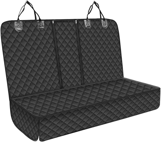 Car Back Seat Cover for Dog, 53" Pet Bench Backseat Cover, Black | Waterproof Nonslip Car Seat Protector for Pet Kids for Cars SUVs Trucks