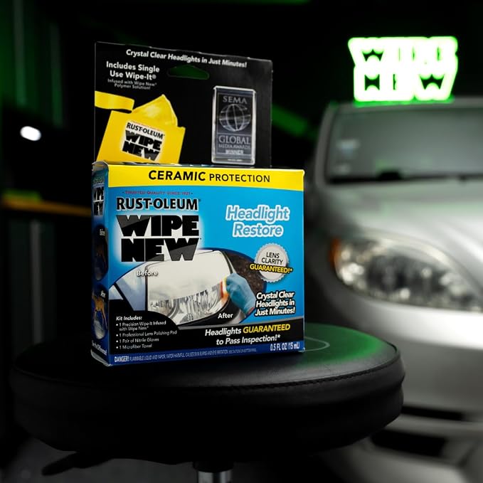 Rust-Oleum 397048 Wipe New Headlight Restore, 0.5 FL OZ