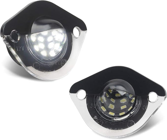 License Plate Light Replacement Compatible with 1994-2004 Ford Mustang Pickup Truck, 6000K White, Pack of 2
