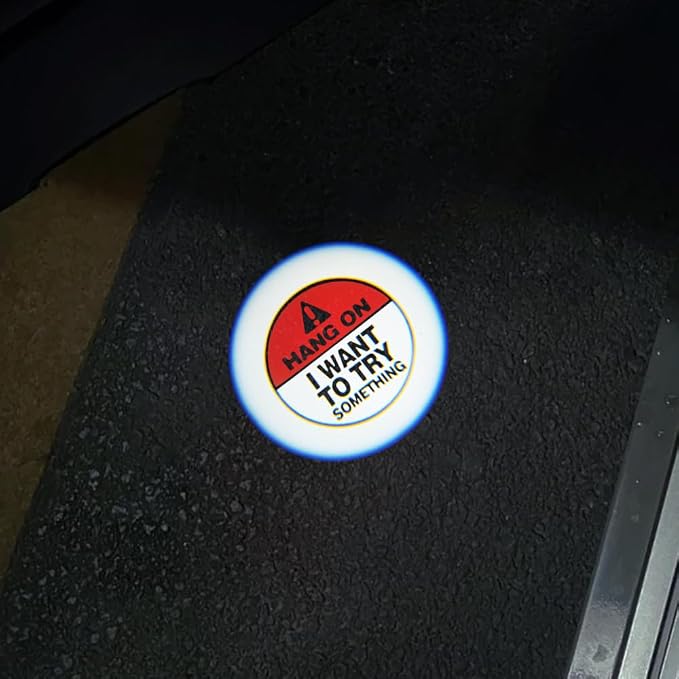 2 pcs LED Car Door Logo Lights Courtesy Projector Laser Puddle lamp Ghost Shadow Light Accessories Compatible with r55/r56/r57/r58/r59/r60/r51/f54/f56/f55/f60 (02)
