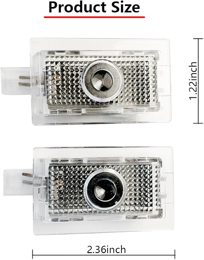 2Pcs Car Door Logo Lights Compatible with Charger 2010-present Puddle Lamps Projector Laser Door Shadow Light Puddle Lights Accessories (P1)