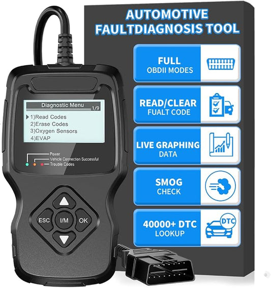 Car OBD2 Scanner, FIRSTOOL OBD2 Scanner Diagnostic Code Reader Tool with I/M Readiness, Battery Tester, Check Engine Light with Reset, OBDII/EOBD Car Diagnostic Scanner for All Vehicles After 1996