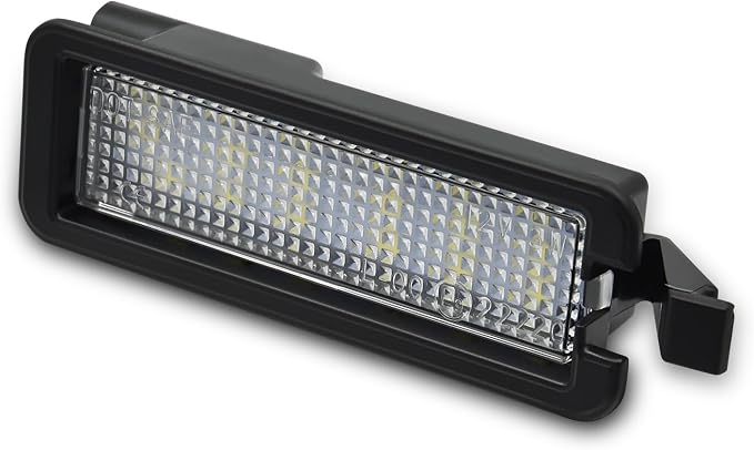 LED License Plate Lights Bright White Tag Lamp Assembly Replacement Compatible with Dodge 2015-2023 Charger, 2015-2019 Challenger, 2015-2023 Chrysler 300 & 2017-2022 Jeep Compass, Pack of 1