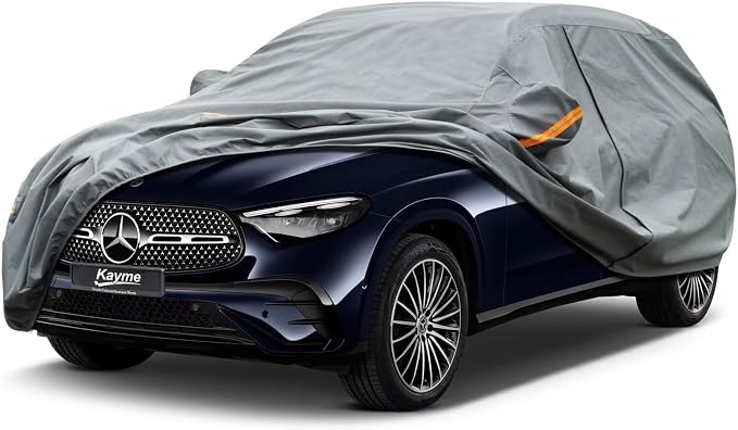 Kayme Heavy Duty SUV Car Cover Custom Fit Mercedes Benz GLC300 GLC350E GLC43 63 GLB250 GLB35, Waterproof All Weather for Automobiles, Full Exterior Covers Rain Sun UV Protection.