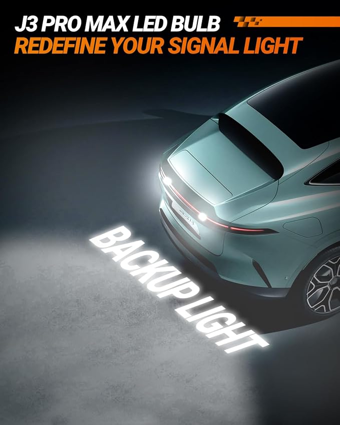 SEALIGHT 7443 LED Bulbs White, 7440 T20 LED Light Anti Hyper Flash With Turbo Fan, 30W 3200LM Super Bright for Backup Reverse Light and Tail Parking Light, CK&Standard Socket, Pack of 2