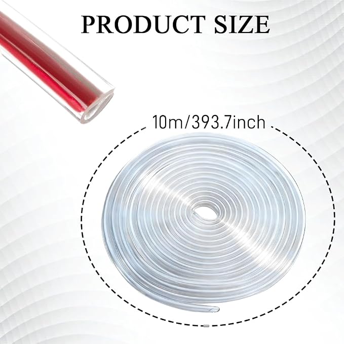 32.8Ft Car Door Edge Guards, Car Door Protector, Anti-Collision Automotive Entry Trim Molding Guard, No Glue Auto Exterior Edge Trim Protective Strip for Most Vehicles (Transparent, 10M)