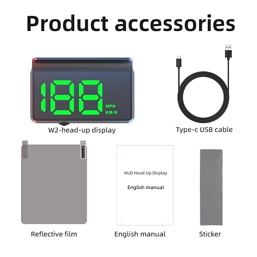 New Auto Dimming HUD with Sunshade, 3.5" Large Screen Heads Up Display for Cars, USB Powered Digital GPS Speedometer, Applicable for All Vehicles