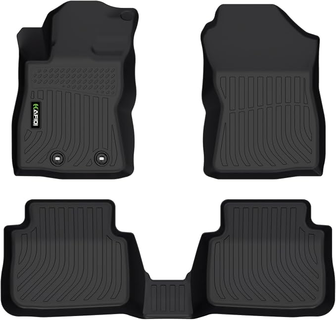 HAFIDI® Floor Mats Fit for 2024 2025 2026 Subaru Crosstrek & Subaru Impreza (Not Hybrid Models) All Weather Protection TPE Anti-Slip Floor Liners, Fits 1st & 2nd Row Custom Accessories, Black