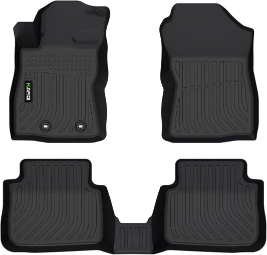 HAFIDI® Floor Mats Fit for 2024 2025 2026 Subaru Crosstrek & Subaru Impreza (Not Hybrid Models) All Weather Protection TPE Anti-Slip Floor Liners, Fits 1st & 2nd Row Custom Accessories, Black