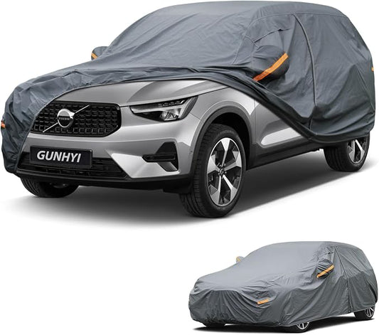 GUNHYI Premium Car Cover Custom Fit Volvo XC40, 16 Layers Heavy Duty Car Cover Waterproof All Weather with Zipper Door for Sun Rain Snow Dust Uv Protection