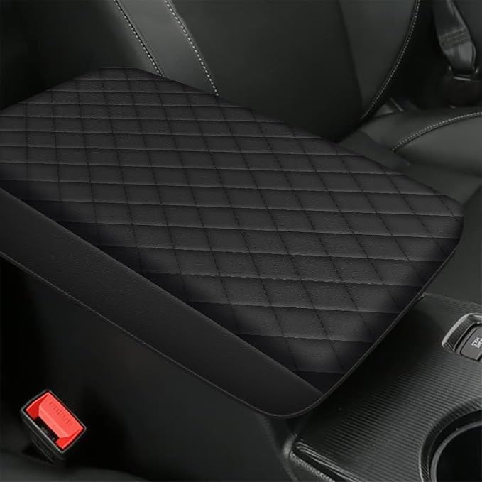 AOMSAZTO Height Armrest for 2006-2011 Honda Civic Black Middle Leather