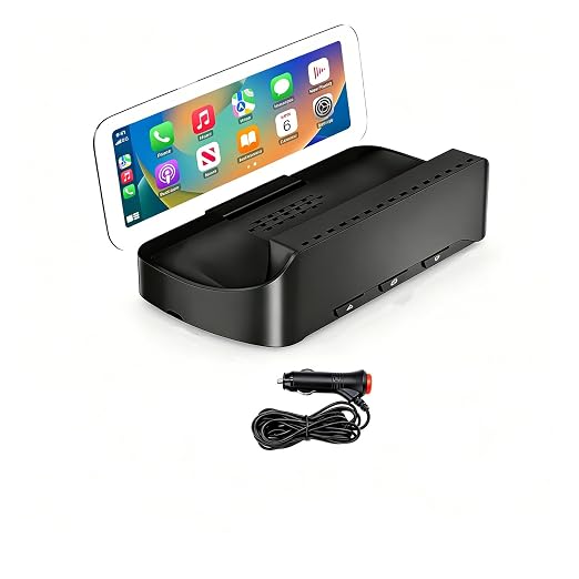 HUD Car GPS V3 Ultra HD Head-Up Display Equipped with Wireless CarPlay, Android Auto Diagnostics Speed Warning Plug-in Plug-and-Play Navigation OBD Car Dashboard Windshield Projector Speedometer