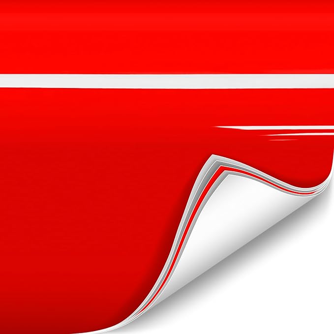 ColorFusion PPF by VViViD, Gloss Dragon Fire Red Dry Apply PPF Vinyl Car Wrap Roll 20ft x 5ft
