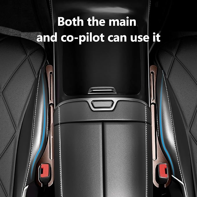 KIFIDAN 2PCS Car Seat Gap Filler Organizer,Upgrade Car Side Seat Gap Filler with Phone Holder,Multifunctional Car Seat Filler Gap Space Prevents Things Dropping for Cars,SUVs (Brown)