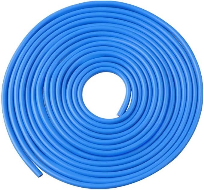 ESUPPORT U Shape Car Door Moulding Protector Strip Edge Guard Trim Seal | 16ft 5M U Shape Auto Rubber Protect Stripping Anti-Scratch Anti-Collision Guards Blue