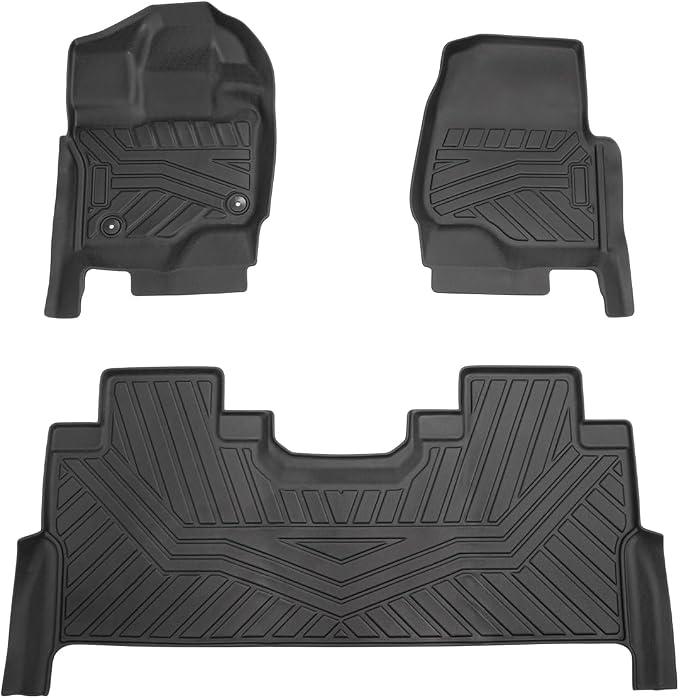 Cartist Floor Mats Custom Fit for Ford F150 Supercrew 2015-2026 (Include Lightning)(Only Fit Rear Bench Seat w/Under Seat Storage), Heavy Duty Car Mats for F-150 Accessories