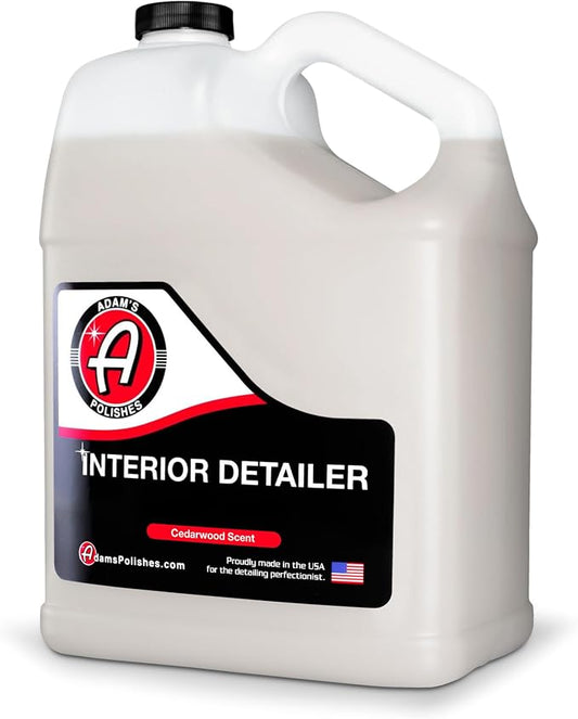 Adam's Polishes Interior Detailer Gallon (Cedarwood) - Total Car Interior Cleaner, Protectant & Dressing | All Purpose Cleaner & Leather Conditioner | Vinyl, Dashboard, Screen, Seat Cleaner & More