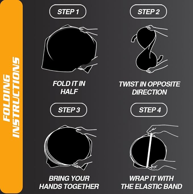 Magnelex Tesla Windshield Sun Shade (Model 3/Y), Reflective Polyester Blocks Heat & Sun, Foldable Car Window Sun Blocker, Mirror Cut-Out, Fade-Resistant Sunshade, Tesla 3 Accessories