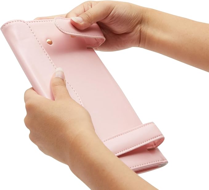 Zodaca Car Sun Visor Tissue Holder - Easy Refill & Tissue Box Fit - Compact Size & Napkin Holder Design - Stylish Pastel Pink Accent & Pink Car Accessories - Pack of 2
