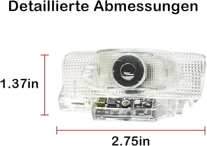 2Pcs Car Door LED Projector, Puddle Lights Door Light Welcome Lights Car Door Light Compatible with LS/ES/is/LX/RX/GS/GX/RC/UX Accessorie