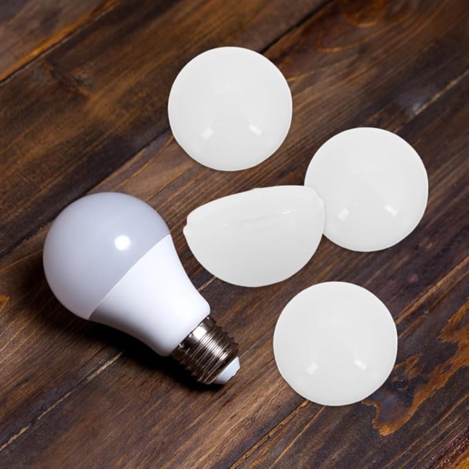 20pcs Led Bulb Cover Replacement Globes for Led Bulbs 3.5cm Hemispherical Lampshade Holder for Makeup Mirror Light Fixtures Vanity Light Shells