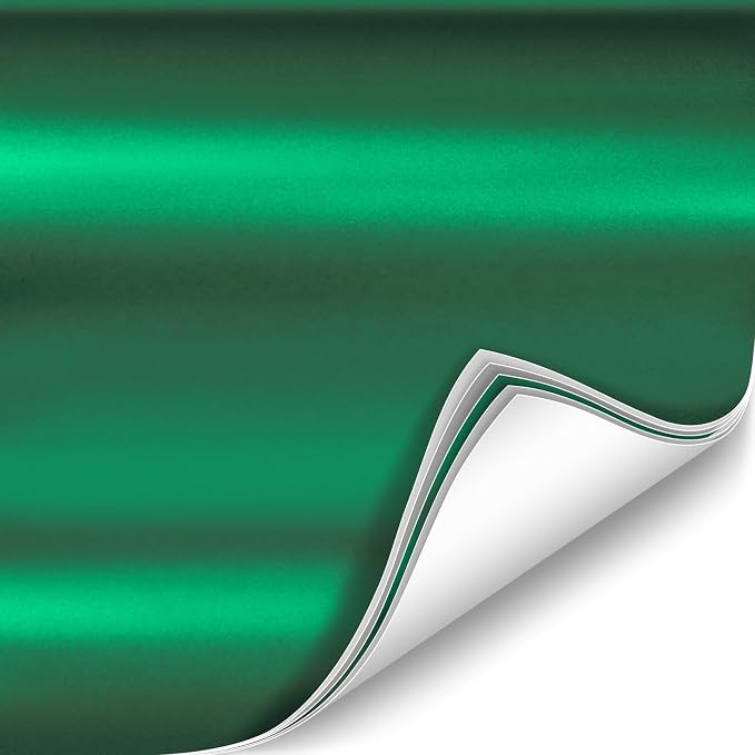 ColorFusion PPF by VViViD, Satin Chrome Stealth Green Dry Apply PPF Vinyl Car Wrap Roll 6ft x 5ft