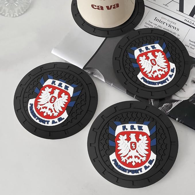 Cup Holder Insert Coaster for FSV Frankfurt UEFA UCL Fans,Anti Slip Car Cup Coaster Interior Accessories