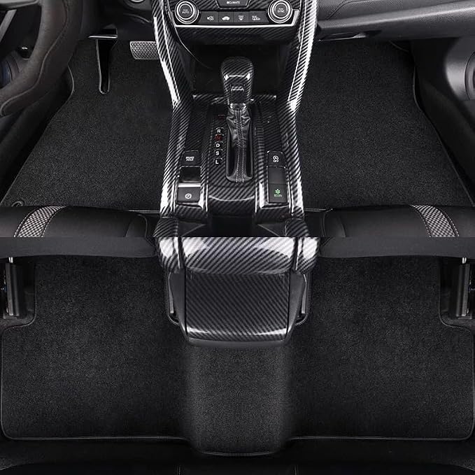 GXARTS Car Waterproof Floor Mats Carpet Full Set Compatible with Toyota Sienna 2021 2022 2023 2024 2025 | All-Weather Protect, Black Velour Automobile Floor Liner Accessories