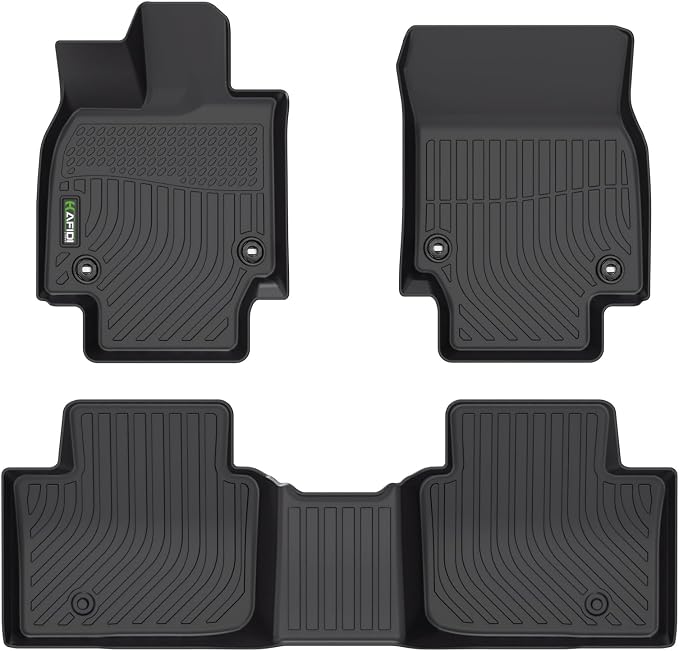 HAFIDI® Floor Mats Fit for 2025-2026 Toyota Crown Signia & 2023-2026 Toyota Crown All Weather Protection TPE Car Floor Liners, Fits 1st & 2nd Row Full Set Custom Accessories, Black