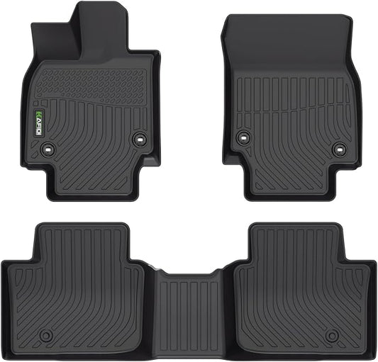 HAFIDI® Floor Mats Fit for 2025-2026 Toyota Crown Signia & 2023-2026 Toyota Crown All Weather Protection TPE Car Floor Liners, Fits 1st & 2nd Row Full Set Custom Accessories, Black