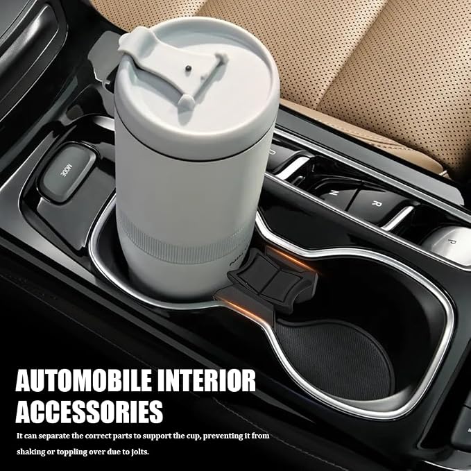 Cup Holder Insert Divider, Standard Car Interior Accessories Car Center Console Cup Holder Insert Divider Compatible with Toyota 2007-2011 Camry, Replaces OEM# 55618-06020