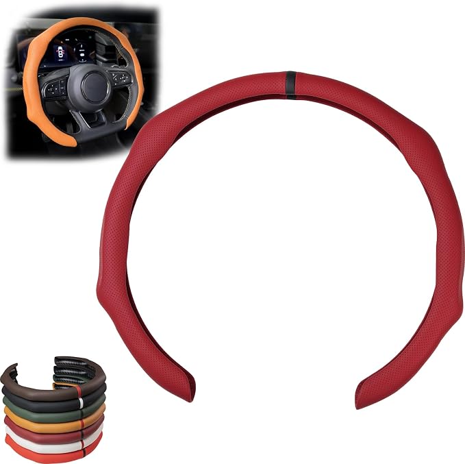 Breathable Non-Slip Ultra-Thin Steering Wheel Cover,Car Steering Wheel Cover Wheel Cover Protector,Atmungsaktive, rutschfeste und ultradünne Lenkradabdeckung